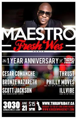 Maestro Fresh Wes Hosts the 1 Year 3rd Friday Hip Hop Party
