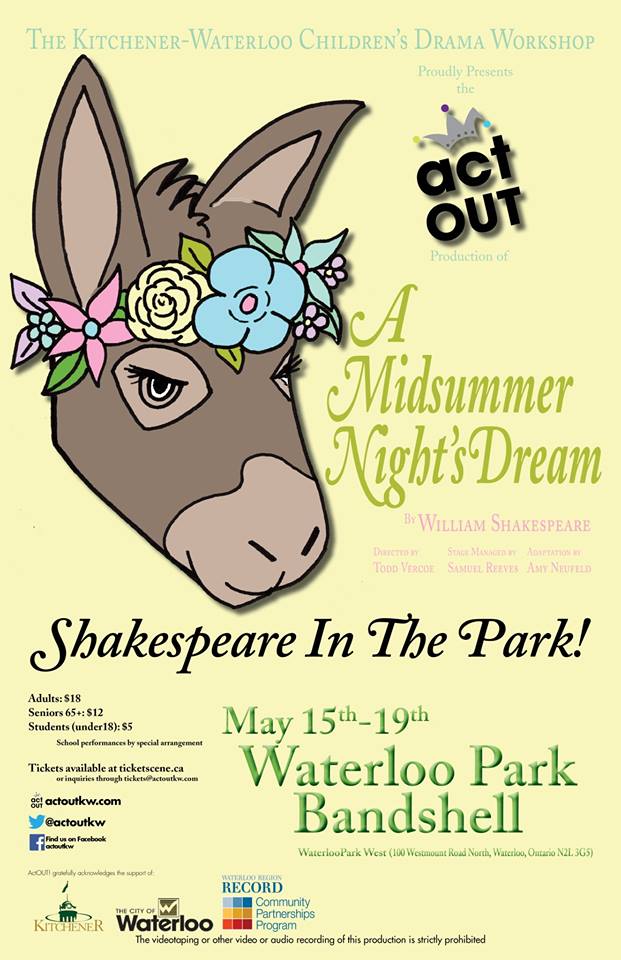 RELOCATED - A Midsummer Night's Dream (Fairies Cast) | Fairies Cast ,  Waterloo, ON live at Waterloo Park - May 19, 2018